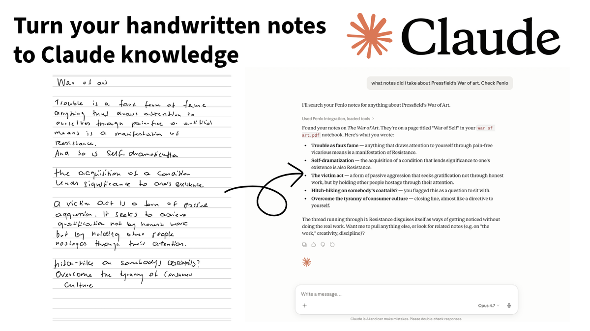 How to access your handwritten e-ink notes from Claude and other LLMs